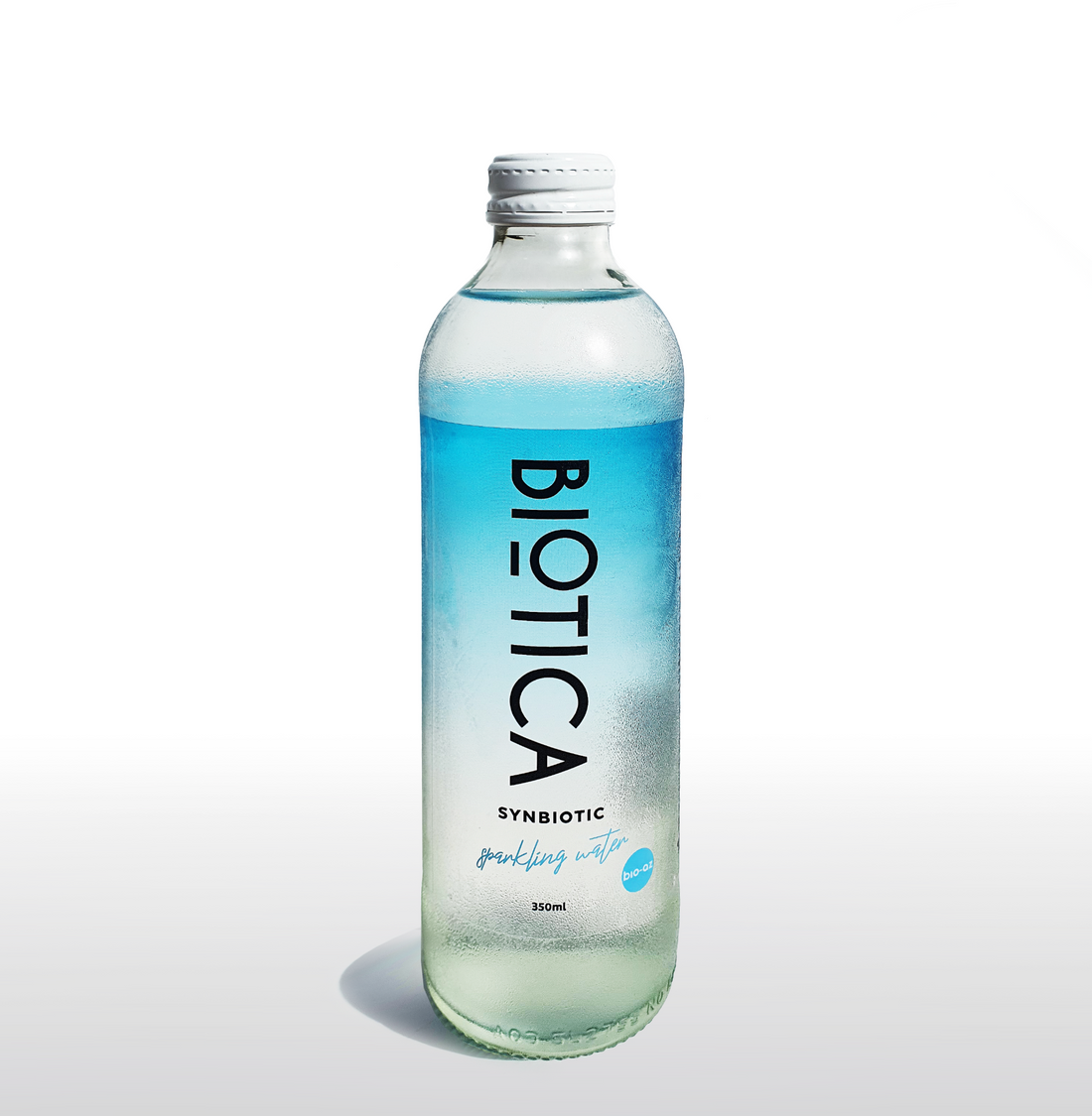 Probiotic Drink Plain Biotica Synbiotic Sparkling Water Glass Bottle (350ml x 12)